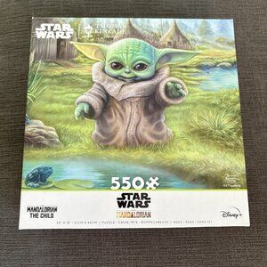 ♦️4/$25 NEW Mandalorian The Child x Thomas Kincaide 550 Piece Puzzle